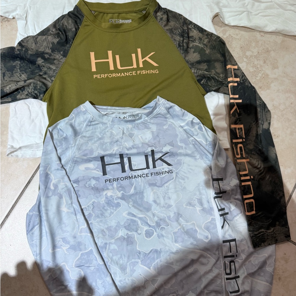 Huk long sleeve boys medium bundle